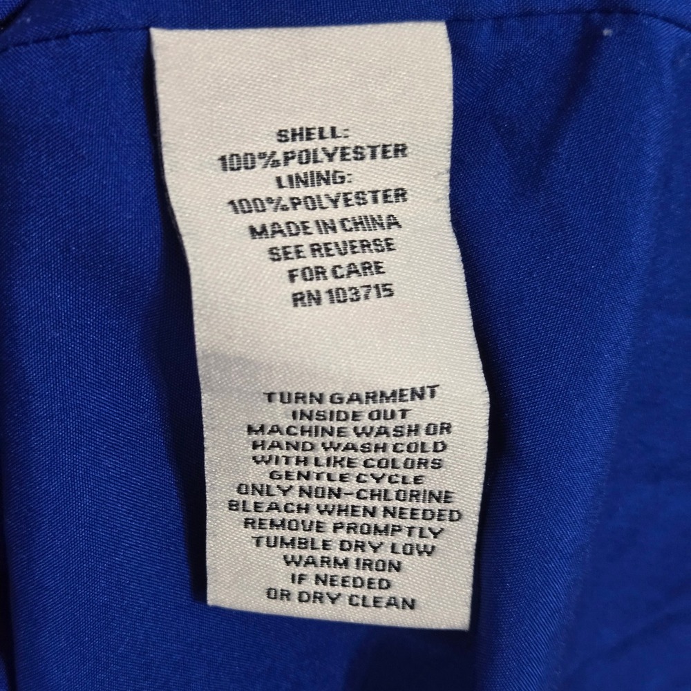 Nanette Lepore Royal Blue Clip Dot Ruffle Tiered Mini Dress Size 14 - Picture 5 of 7